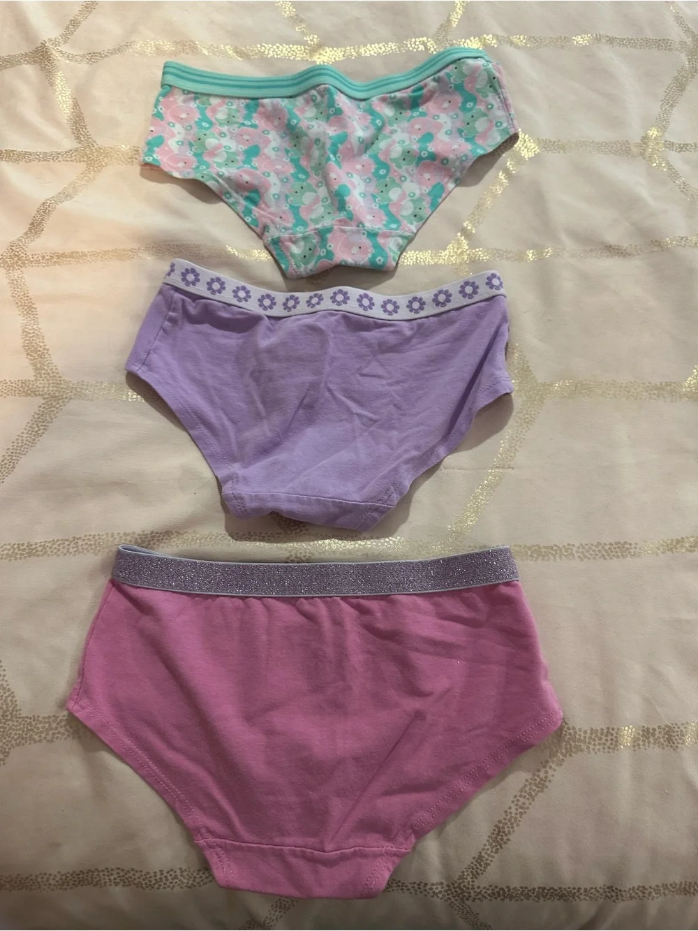 Lot of Squishmallows and Stitch girls size 8/large hipster underwear EUC - Picture 3 of 8
